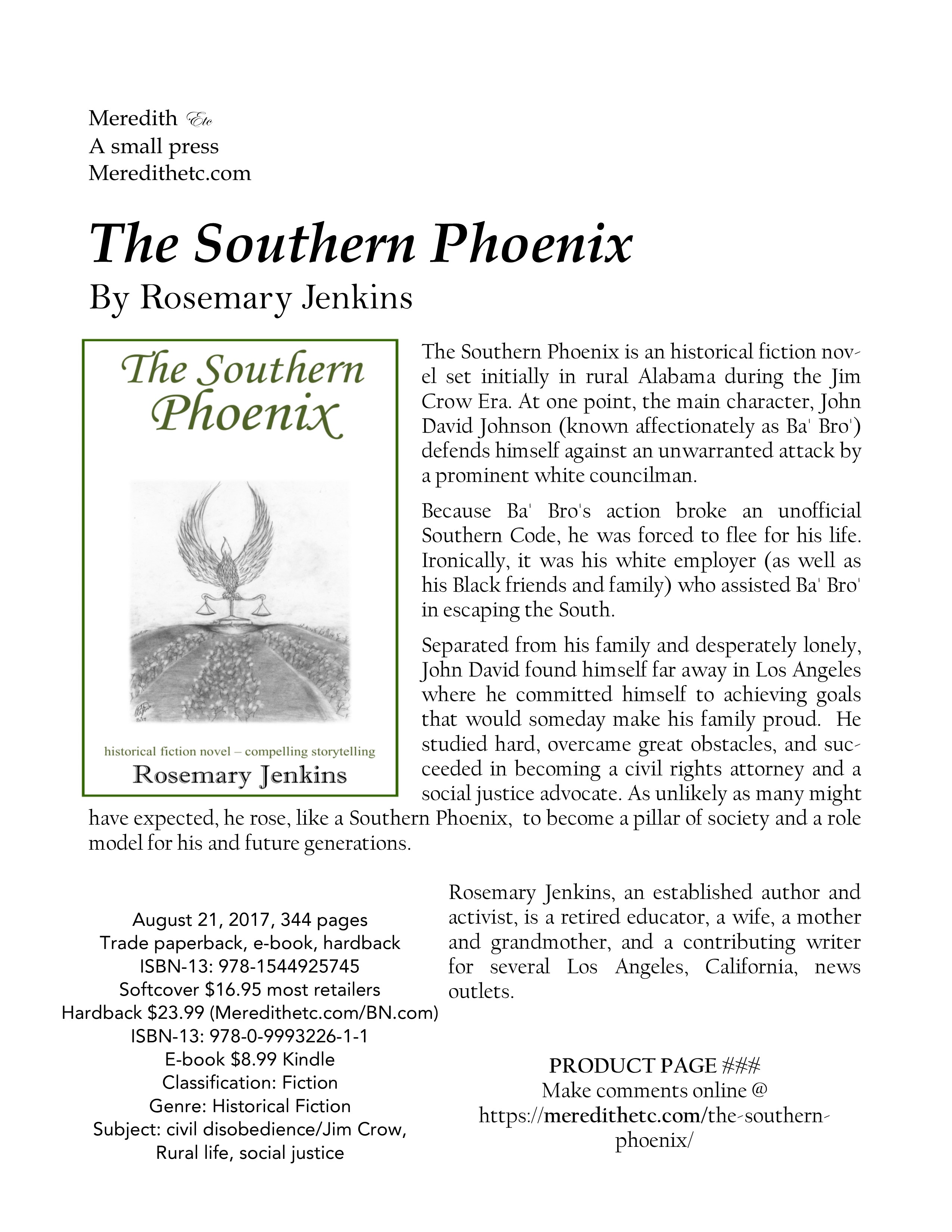 Southern Phoenix Product Page