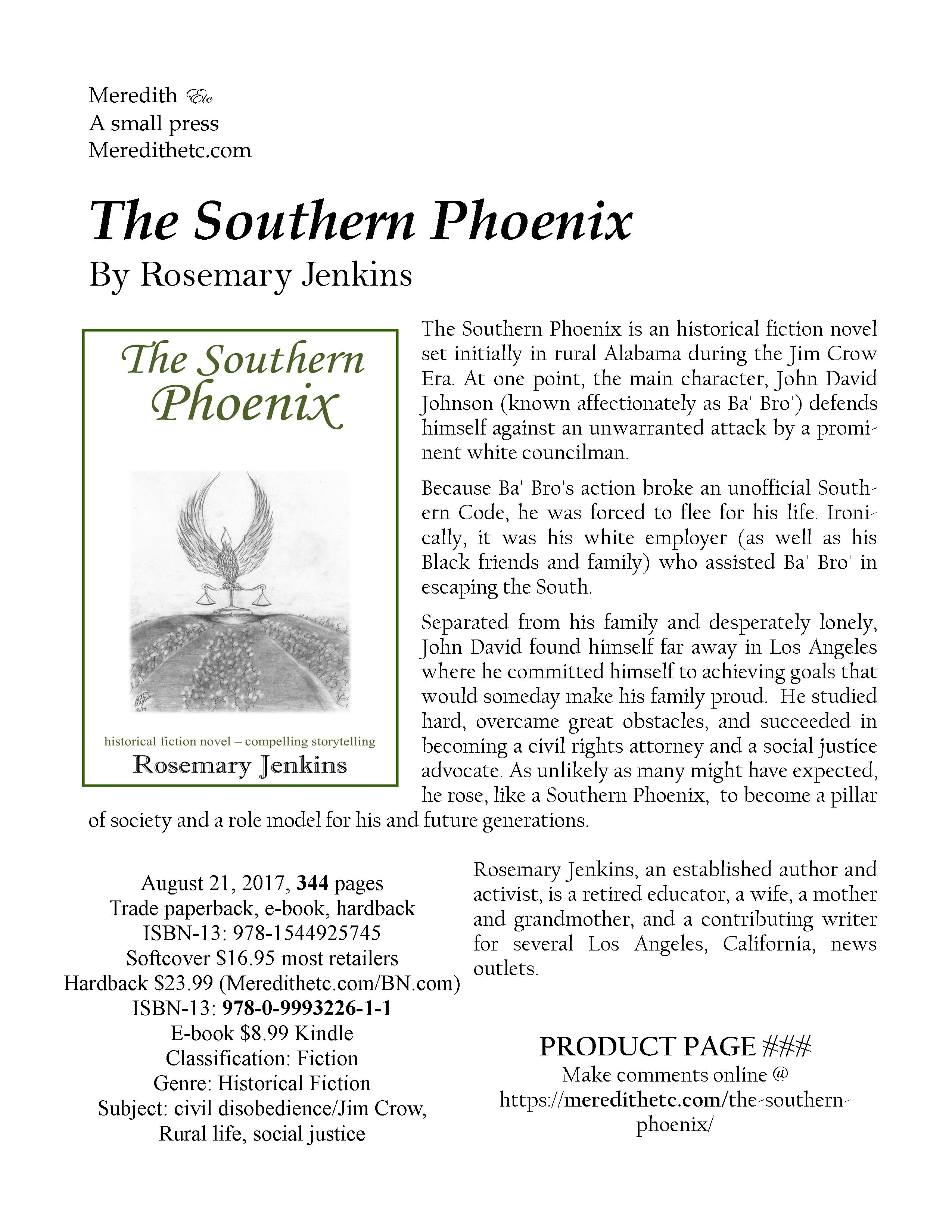 Southern Phoenix Product Page