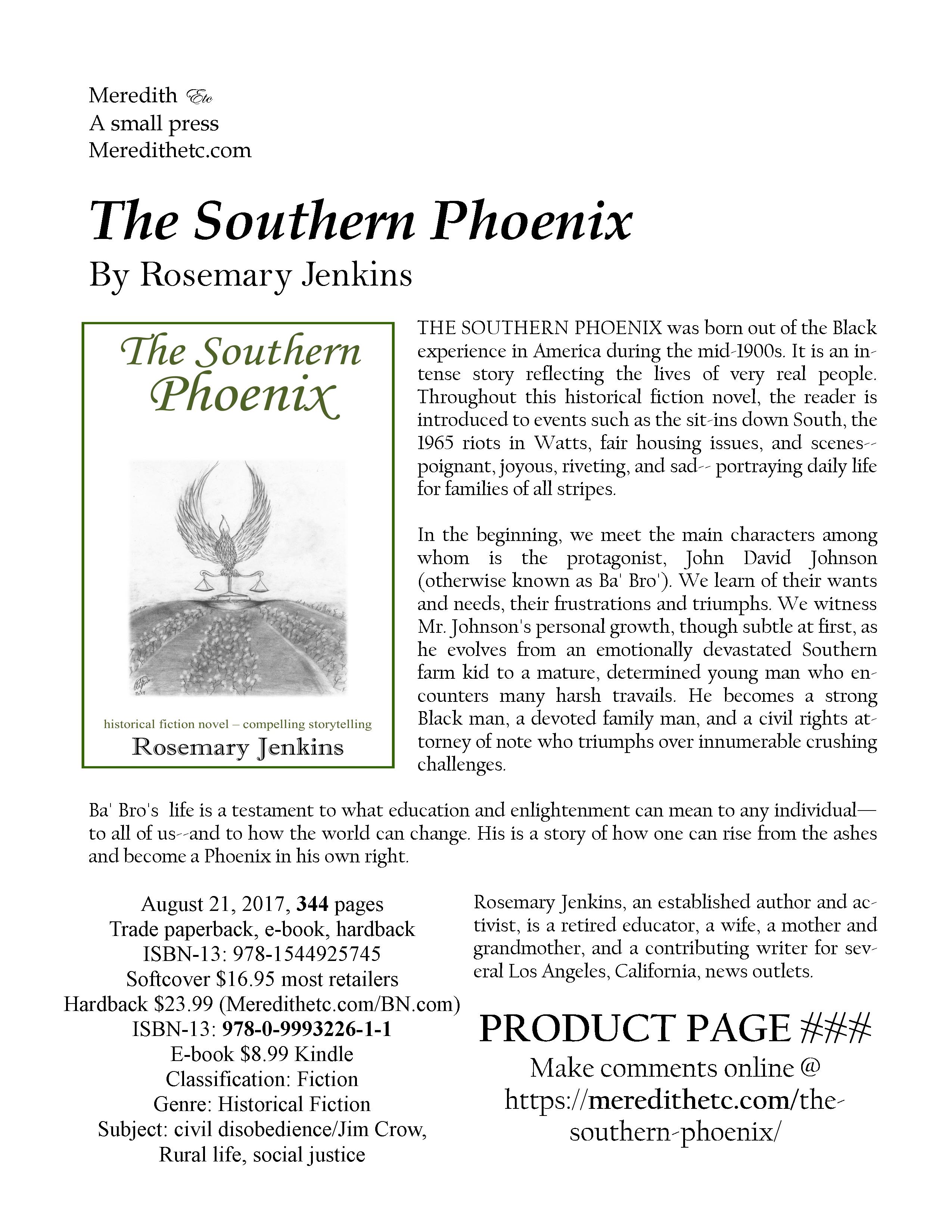 Southern Phoenix Product Page