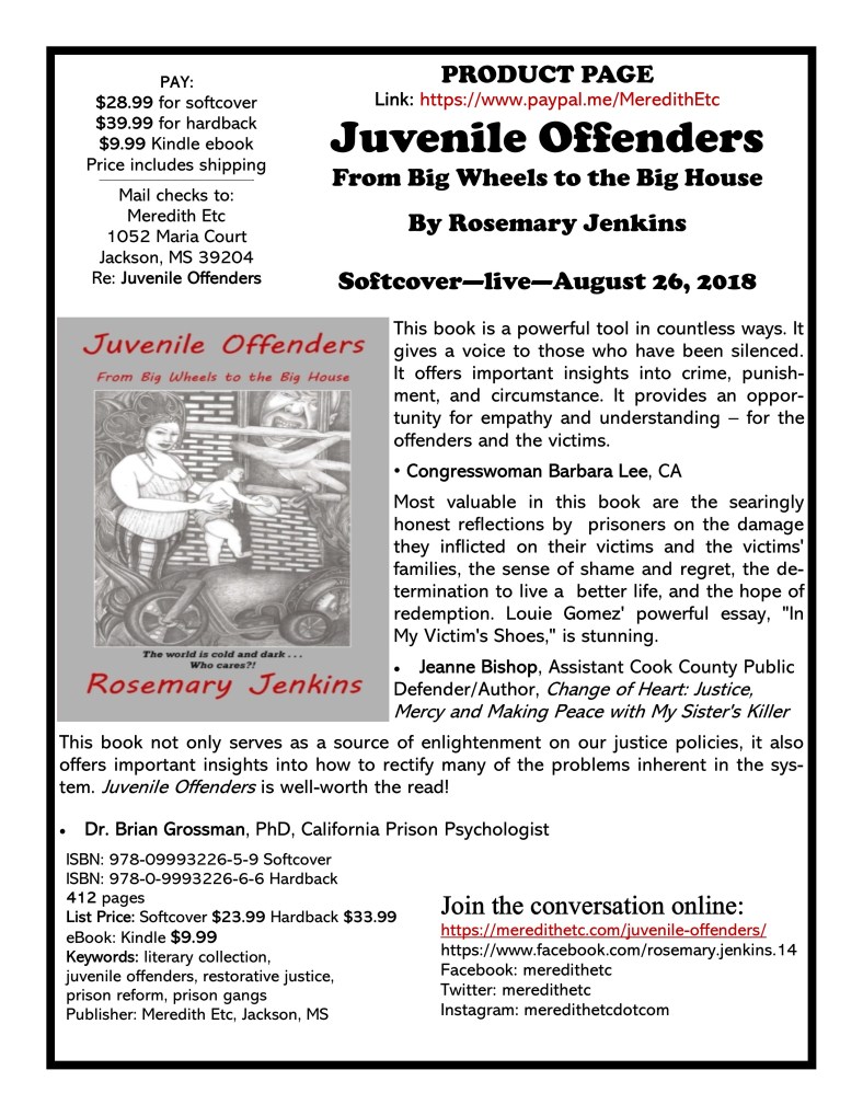 juvenile offender's product page