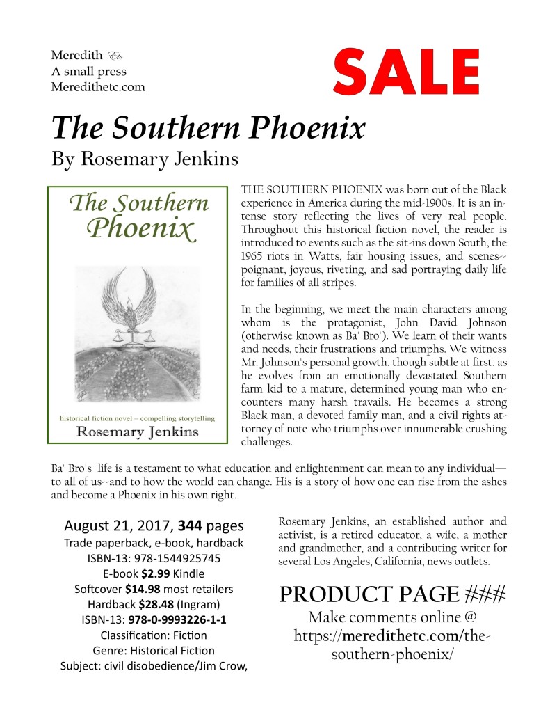 The Southern Phoenix, great historical fiction by Rosemary Jenkins